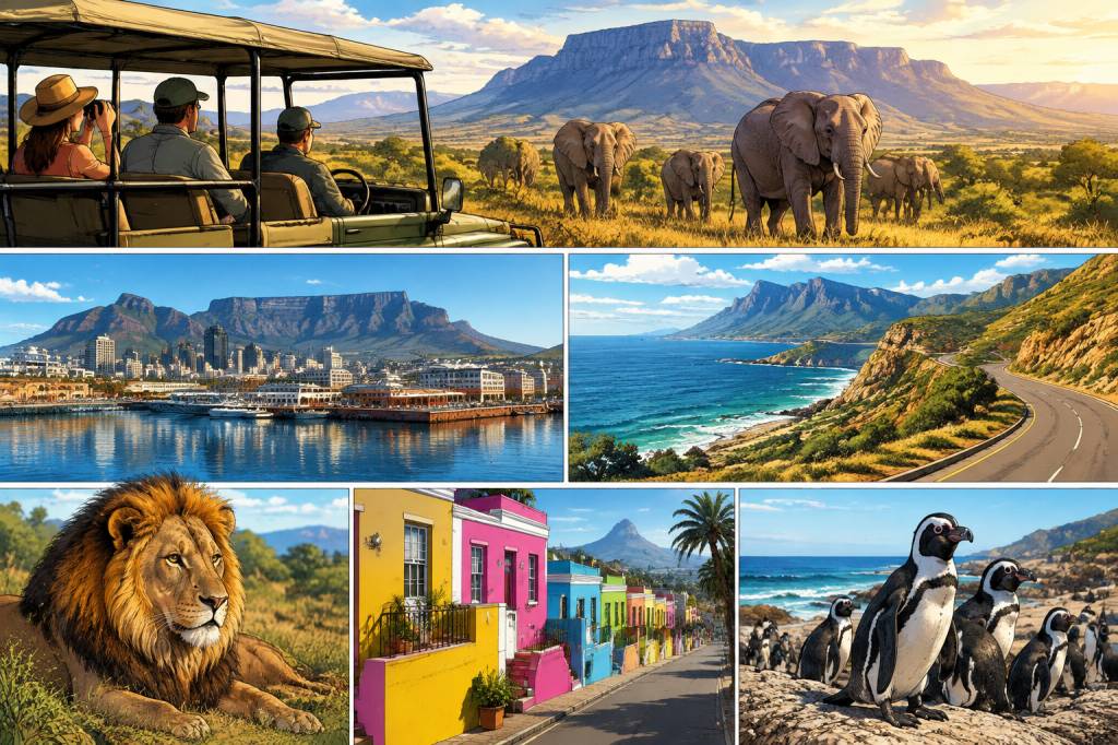 Circuit Afrique du Sud 10 jours : itinéraire entre safari, villes et paysages sauvages